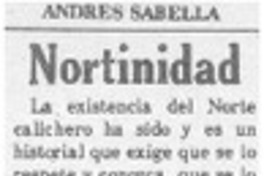 Nortinidad