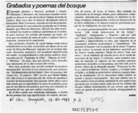 Grabados y poemas del bosque  [artículo] Justus.