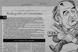 Radiografía al comunismo  [artículo].