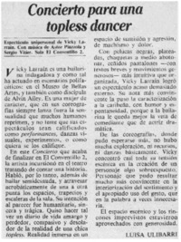 Concierto para una topless dancer