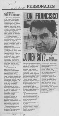 Quién es Don Francisco  [artículo].