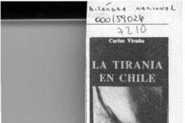 Reedición de "La tiranía en Chile"  [artículo].