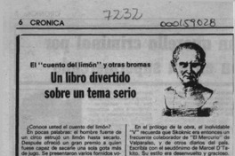 Un libro divertido sobre un tema serio  [artículo] Tizio.