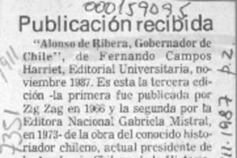 Publicación recibida  [artículo].