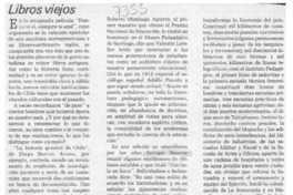 Libros viejos  [artículo] Tito Castillo.