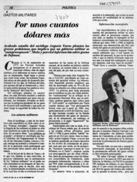 Por unos cuantos dólares más  [artículo] P. A. T.