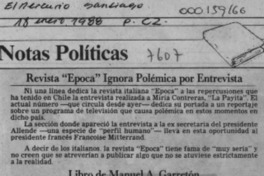 Libro de Manuel A. Garretón  [artículo].