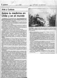 Sobre la medicina en Chile y en el mundo  [artículo] Sergio de Tezanos Pinto.