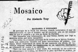 Mosaico  [artículo] Abelardo Troy.