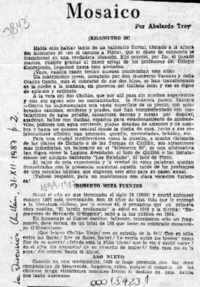 Mosaico  [artículo] Abelardo Troy.