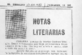 Notas literarias