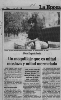 Un Maquillaje que es mitad mostaza y mitad mermelada  [artículo].