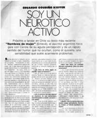 Soy un neurótico activo