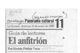 El anfitrión Hernán Poblete Varas.