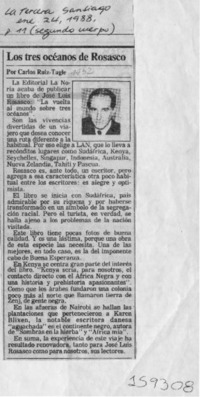 Los tres océanos de Rosasco  [artículo] Carlos Ruiz-Tagle.