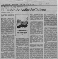 El diablo de anfitrión chileno Ignacio Valente.