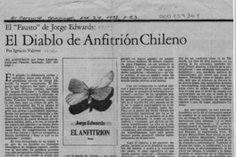 El diablo de anfitrión chileno Ignacio Valente.
