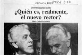 Quién es, realmente, el nuevo rector?