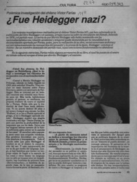 Fue Heidegger nazi?  [artículo] Herman Tertsch.