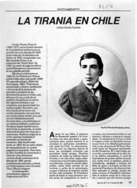 La Tiranía en Chile  [artículo].