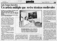 Un Artista múltiple que revive técnicas medievales  [artículo].