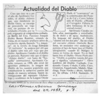 Actualidad del diablo  [artículo] Filebo.