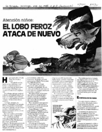 El lobo feroz ataca de nuevo  [artículo] Ruby Weitzel.