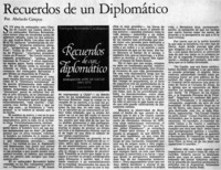 Recuerdos de un diplomático
