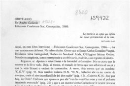 Obituario  [artículo] Patricio Ríos Segovia.