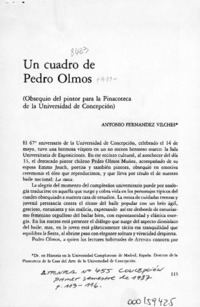 Un cuadro de Pedro Olmos  [artículo] Antonio Fernández Vilches.