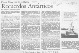 Base soberanía y otros recuerdos antárticos