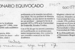 Diccionario equivocado  [artículo] Carlos Morand.
