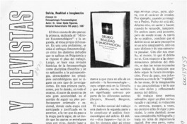 Delirio, realidad e imaginación  [artículo] Max Letelier Pardo.