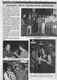 Araucanía, poetas chilenos en el extranjero
