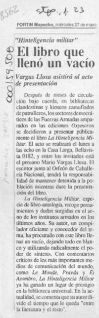 El Libro que llenó un vacío