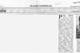 Culturalia  [artículo] Samuel Valenzuela Y.