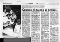 Cuando el mundo se acaba --  [artículo].