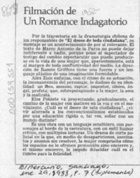 Filmación de un romance indagatorio  [artículo].