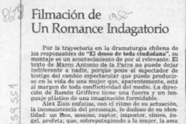 Filmación de un romance indagatorio  [artículo].
