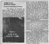 Como si no muriera nadie