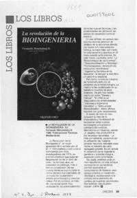 La revolución de la bioingeniería  [artículo] J. M. W.
