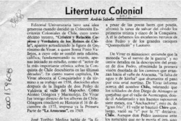 Literatura colonial