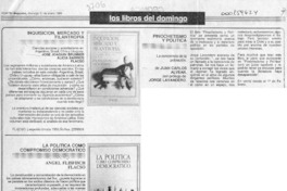 Los Libros del domingo  [artículo].