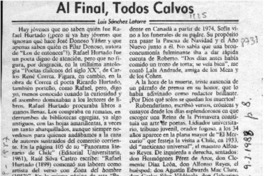 Al final, todos calvos  [artículo] Luis Sánchez Latorre.