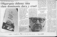 Oligarquía chilena, una clase dominante, dura y cruel  [artículo].