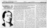 Gabriela en Saladillo  [artículo].