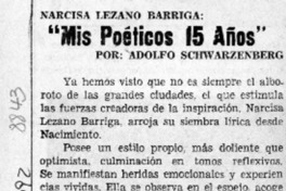 "Mis poéticos 15 años"