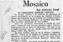 Mosaico  [artículo] Abelardo Troy.