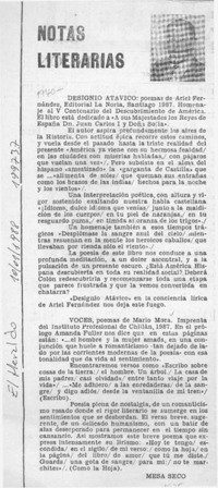 Notas literarias