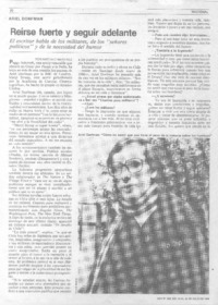 Reírse fuerte y seguir adelante